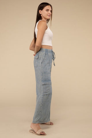 Cargo Pants with Elastic Waist *Online Only* - Premium clothing at Lonnys NY - Just $58! Shop Womens clothing now 