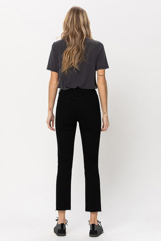 Flying Monkey HIGH RISE STRAIGHT W RAW HEM *Online Only* - Premium Jeans at Lonnys NY - Just $85! Shop Womens clothing now 