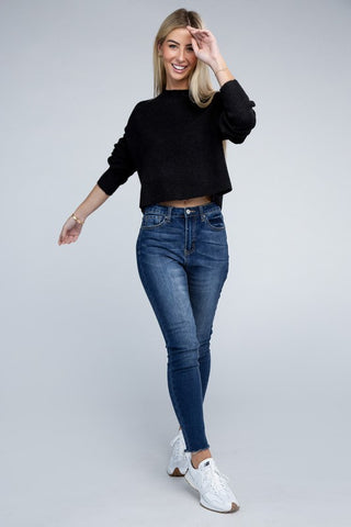 Mock Neck Sweater *Online Only* - Premium clothing at Lonnys NY - Just $35! Shop Womens clothing now 