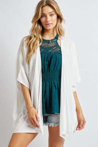 Favorite Solid Kimono Cardigan *Online Only* - Premium  at Lonnys NY - Just $45! Shop Womens clothing now 