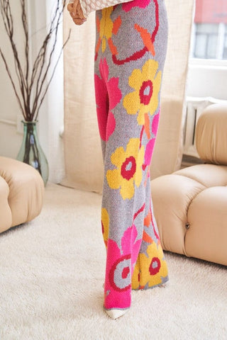 Flower Printed Casual Cozy Full Long Wide Pants *Online Only* - Premium  from Davi & Dani - Just $75! Shop now 