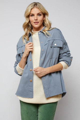 Sequin Long Sleeve Button Down Jacket *Online Only* - Premium  at Lonnys NY - Just $90! Shop Womens clothing now 