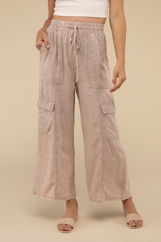 Cargo Pants with Elastic Waist *Online Only* - Premium clothing at Lonnys NY - Just $58! Shop Womens clothing now 