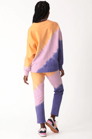 Electric & Rose Ava Sweatshirt - Violet / Melon - Premium  at Lonnys NY - Just $158! Shop Womens clothing now 