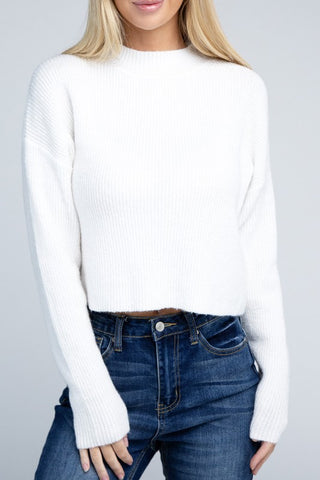 Mock Neck Sweater *Online Only* - Premium clothing at Lonnys NY - Just $35! Shop Womens clothing now 