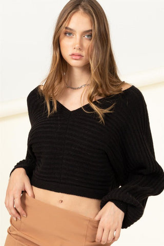 Simply Stunning Tie-Back Cropped Sweater Top - Premium  from HYFVE - Just $60! Shop now 