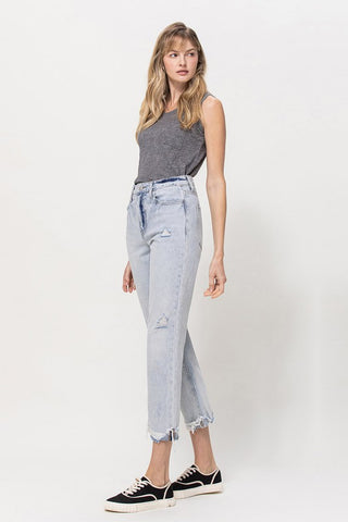 Relaxed Cuffed Straight Jeans *Online Only* - Premium clothing at Lonnys NY - Just $68! Shop Womens clothing now 