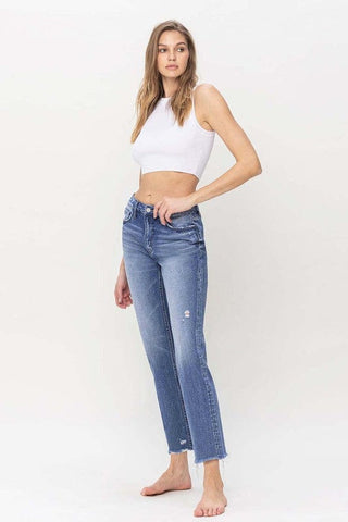 High Rise Straight Jeans *Online Only* - Premium  at Lonnys NY - Just $90! Shop Womens clothing now 