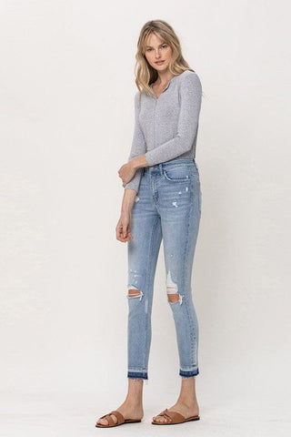 MID RISE CROP SKINNY *Online Only* - Premium Jeans at Lonnys NY - Just $90.55! Shop Womens clothing now 