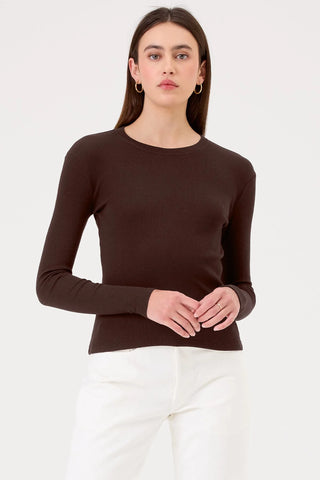 Goldie Lina Long Sleeve Ribbed Tee
