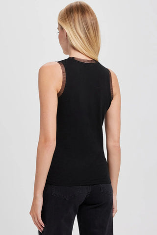Goldie Tank with Tulle Trim