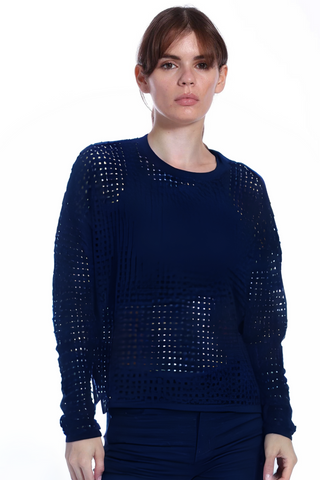 Minnie Rose COTTON CASHMERE OPEN STITCH PULLOVER - Premium tops from Minnie Rose - Just $258! Shop now 