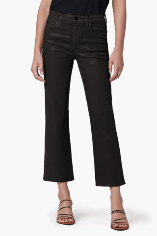 Joe's Jeans Callie Coated High Rise Cropped Bootcut // Black - Premium denim at Lonnys NY - Just $218! Shop Womens clothing now 