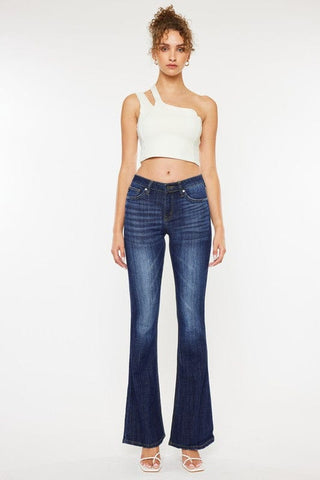 Mid Rise Flare Jeans *Online Only* - Premium Jeans from Kan Can USA - Just $75.25! Shop now 