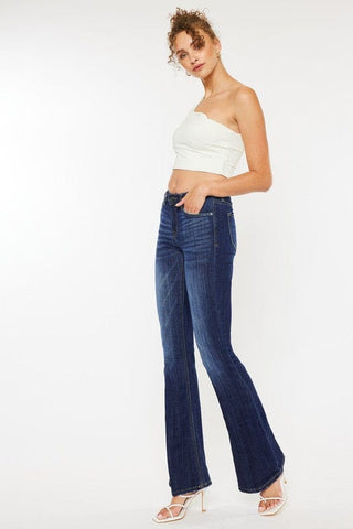 Mid Rise Flare Jeans *Online Only* - Premium Jeans at Lonnys NY - Just $75.25! Shop Womens clothing now 