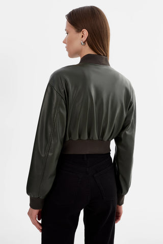 Lamarque Evelin Cropped Bomber Jacket