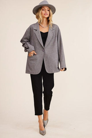 Oversized Solid Blazer * Online Only * - Premium  from Listicle - Just $98! Shop now 
