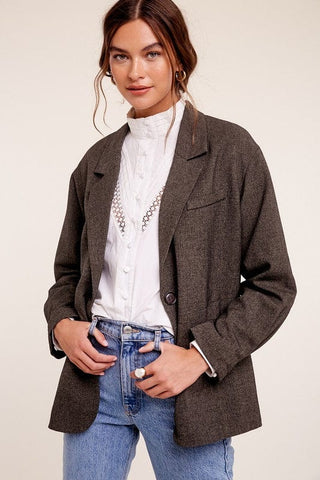 Oversized Solid Blazer * Online Only * - Premium  from Listicle - Just $98! Shop now 