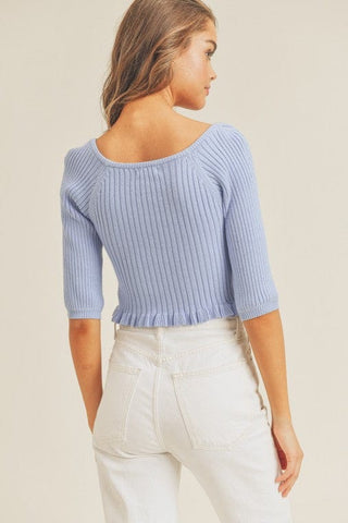 Rib Knit Top *Online Only* - Premium  at Lonnys NY - Just $60! Shop Womens clothing now 