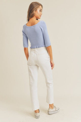 Rib Knit Top *Online Only* - Premium  at Lonnys NY - Just $60! Shop Womens clothing now 