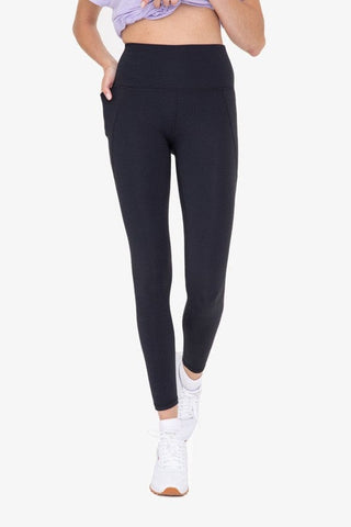Tapered Band Essential Solid Highwaist Leggings  *Online Only* - Premium leggings from Mono B - Just $39! Shop now 