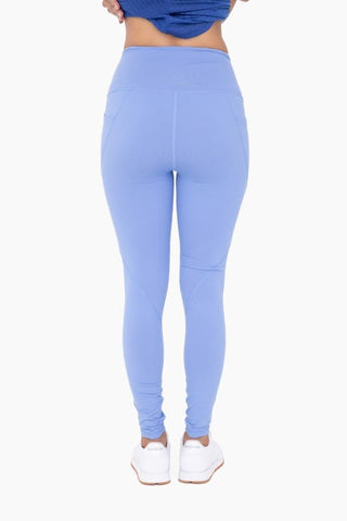 Tapered Band Essential Solid Highwaist Leggings  *Online Only* - Premium leggings at Lonnys NY - Just $39! Shop Womens clothing now 