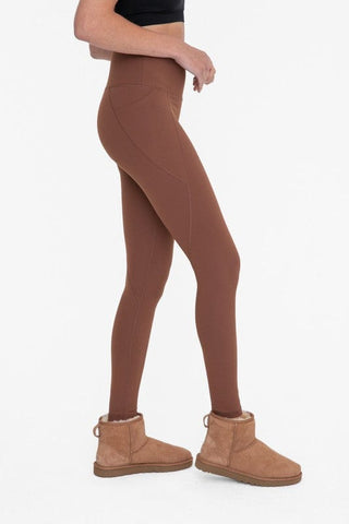 Tapered Band Essential Solid Highwaist Leggings  *Online Only* - Premium leggings at Lonnys NY - Just $39! Shop Womens clothing now 