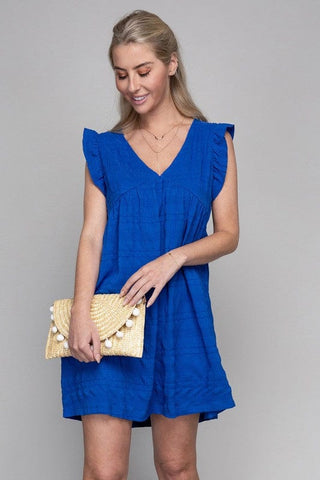 Ruffle Trim Sleeve Dress  *Online Only* - Premium dresses from Nuvi Apparel - Just $32! Shop now 
