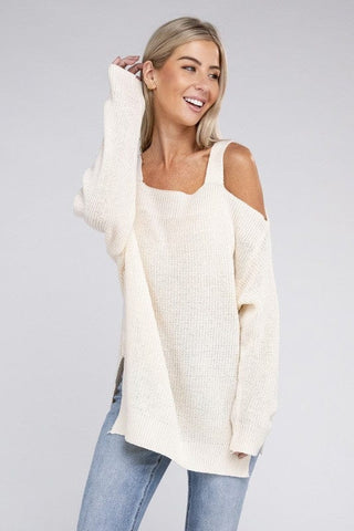 Off The  Shoulder Sweater *Online Only* - Premium  at Lonnys NY - Just $42! Shop Womens clothing now 