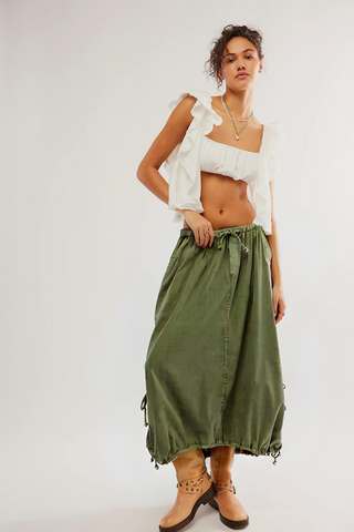 FREE PEOPLE Picture Perfect Parachute Skirt - Premium Skirts from Free People - Just $78! Shop now 