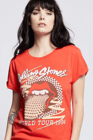 The Rolling Stones Voodoo Lounge Tee- World Tour Tee - Premium tops at Lonnys NY - Just $48! Shop Womens clothing now 