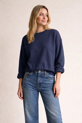 Stateside Baby French Terry Rolled Sleeve Sweatshirt
