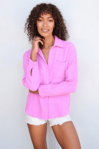 Sundry Long Sleeve Button Down Top - Premium tops at Lonnys NY - Just $128! Shop Womens clothing now 