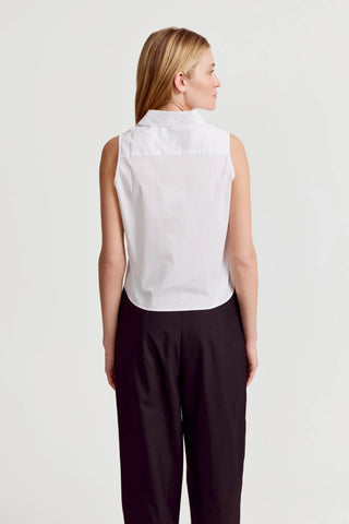 The Shirt Boxy Cropped Sleeveless Shirt
