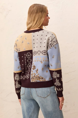Tribal Jacquard Sweater Cardigan