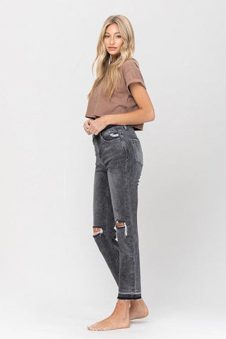 High Rise Released Hem Straight - Premium  at Lonnys NY - Just $75! Shop Womens clothing now 