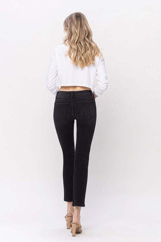 Mid Rise Ankle Slim Straight Jeans Flying Monkey  *Online Only* - Premium  at Lonnys NY - Just $80! Shop Womens clothing now 