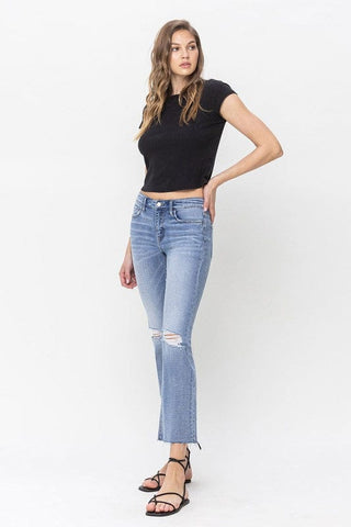 Mid Rise Kick Flare Jeans *Online Only* - Premium  at Lonnys NY - Just $75.18! Shop Womens clothing now 