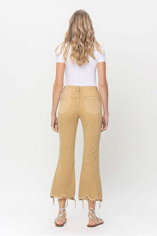 Vintage High Rise Raw Flare Hem Detail Jeans *Online Only* - Premium  at Lonnys NY - Just $65.18! Shop Womens clothing now 