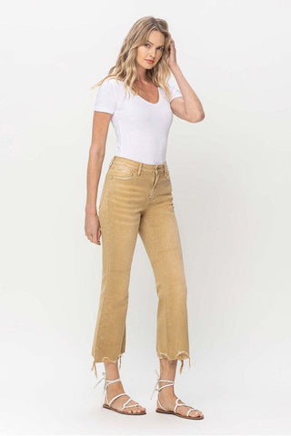 Vintage High Rise Raw Flare Hem Detail Jeans *Online Only* - Premium  at Lonnys NY - Just $65.18! Shop Womens clothing now 