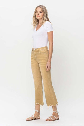 Vintage High Rise Raw Flare Hem Detail Jeans *Online Only* - Premium  at Lonnys NY - Just $65.18! Shop Womens clothing now 