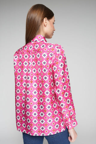 Vilagallo Tea Geometric Shirt - Premium clothing at Lonnys NY - Just $230! Shop Womens clothing now 