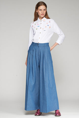 Vilagallo Palazzo Trouser - Premium clothing at Lonnys NY - Just $165! Shop Womens clothing now 